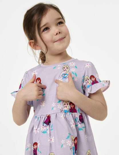 Saf Pamuk Frozen:trade_mark: Elbise (2-8 Yaş)