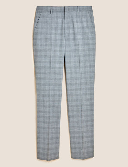Regular Fit Ekose Desenli Pantolon