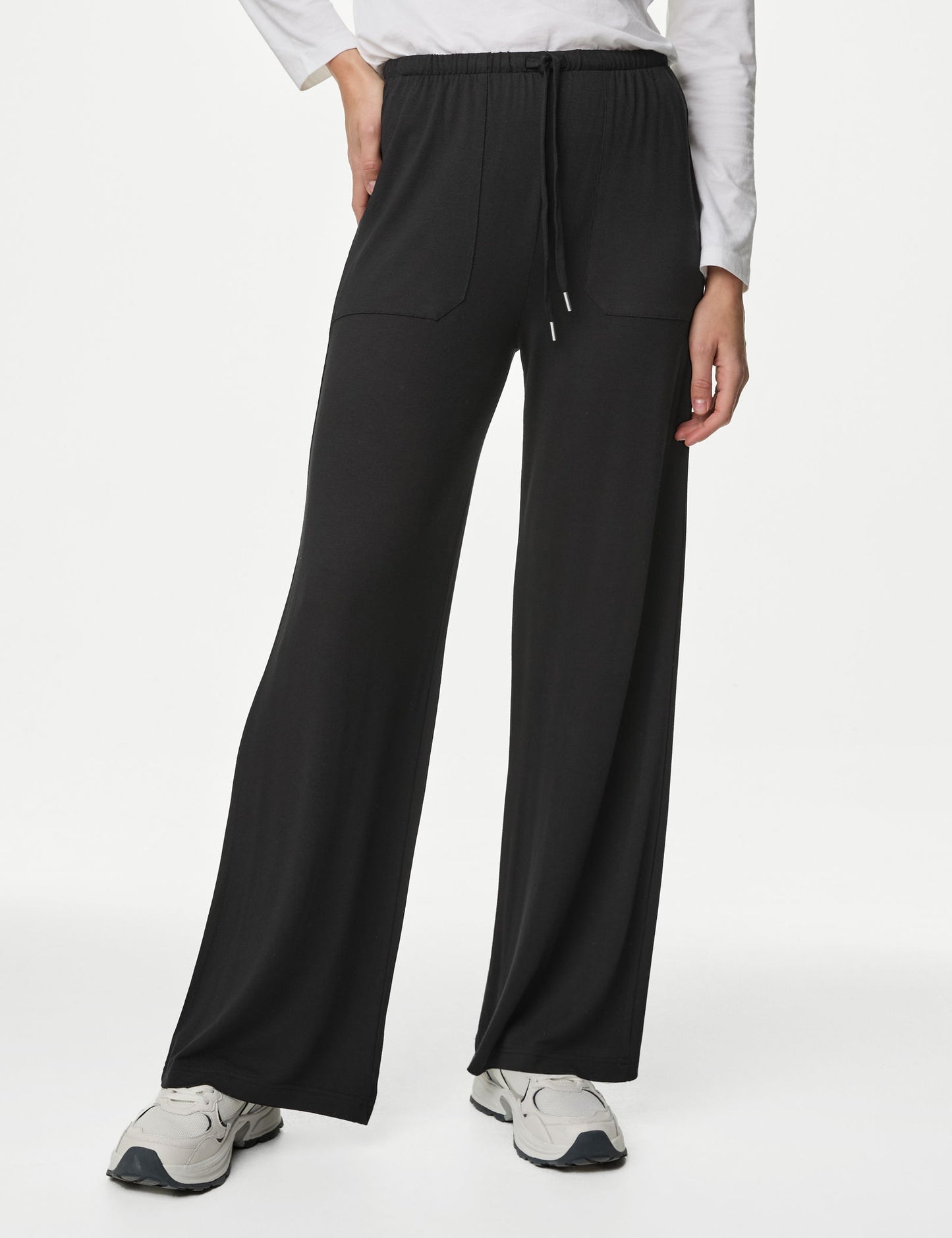Wide Leg Örme Pantolon