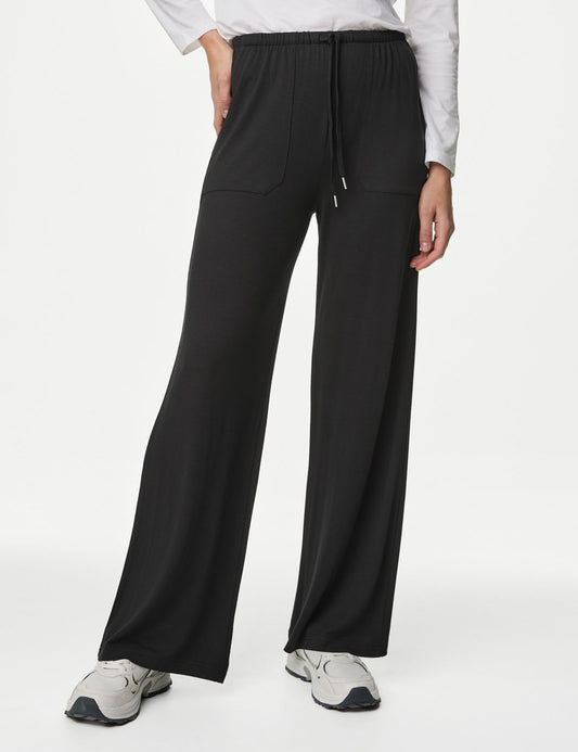 Wide Leg Örme Pantolon