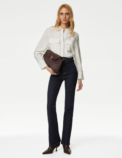 Yüksek Bel Slim Flare Magic Jean Pantolon