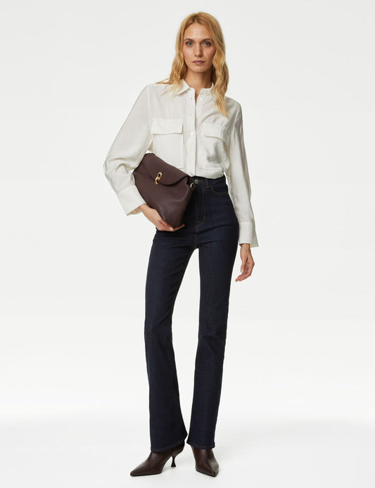 Yüksek Bel Slim Flare Magic Jean Pantolon