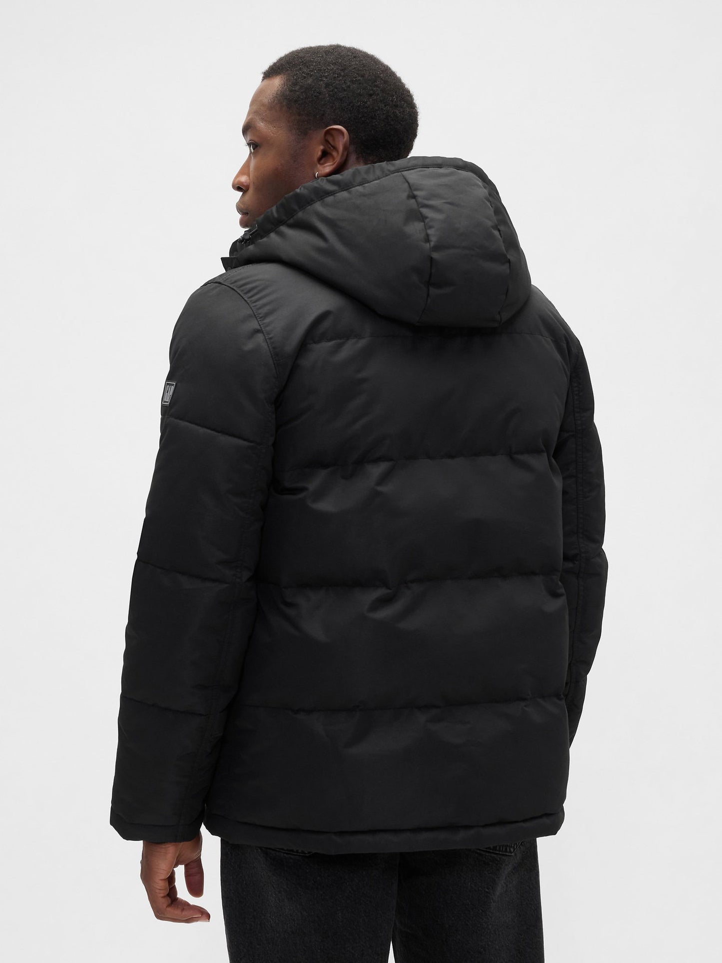Siyah Coldcontrol Max Relaxed Heavyweight Puffer Şişme Mont