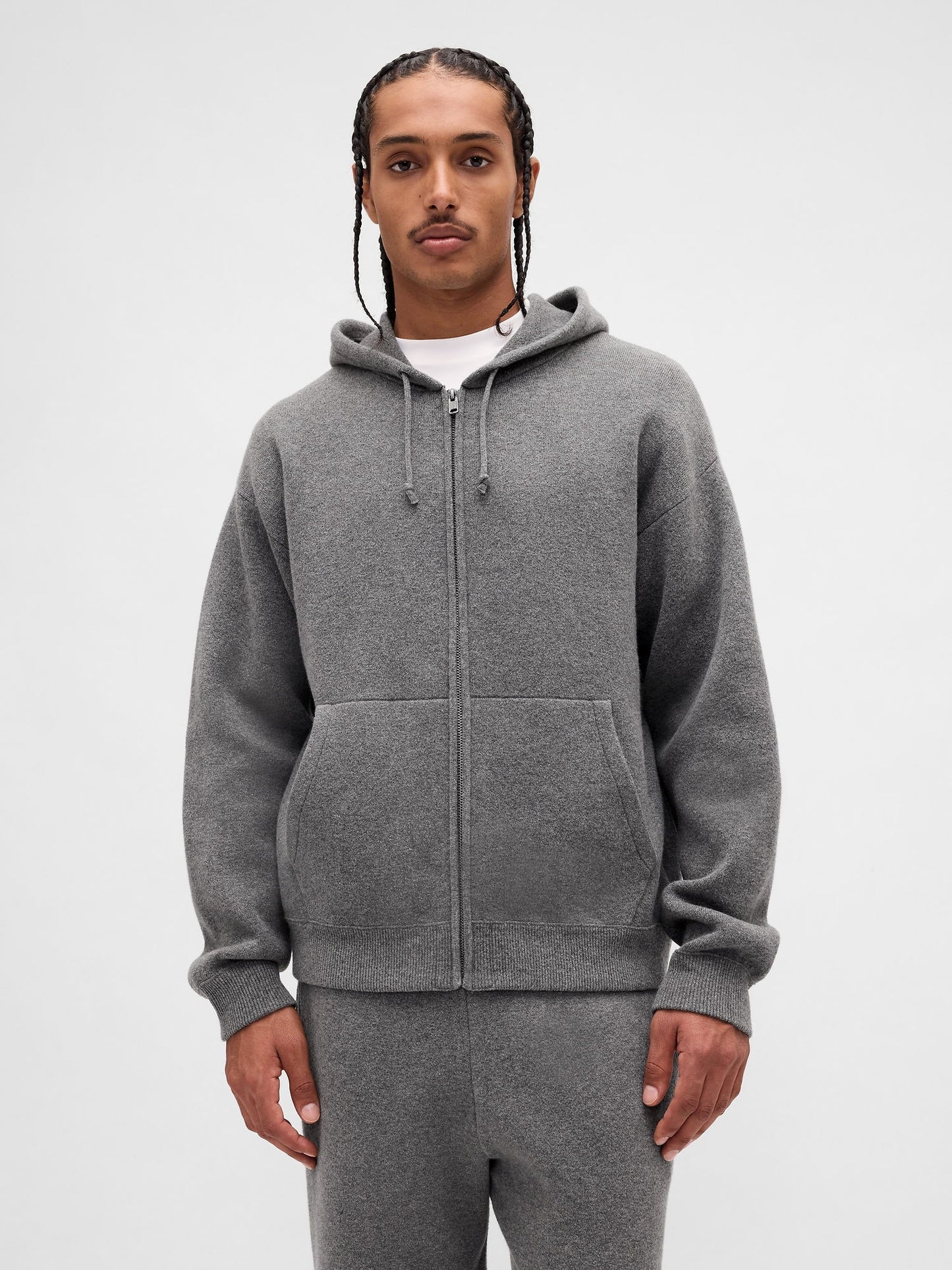 Gri Heavyweight Cashsoft Hırka