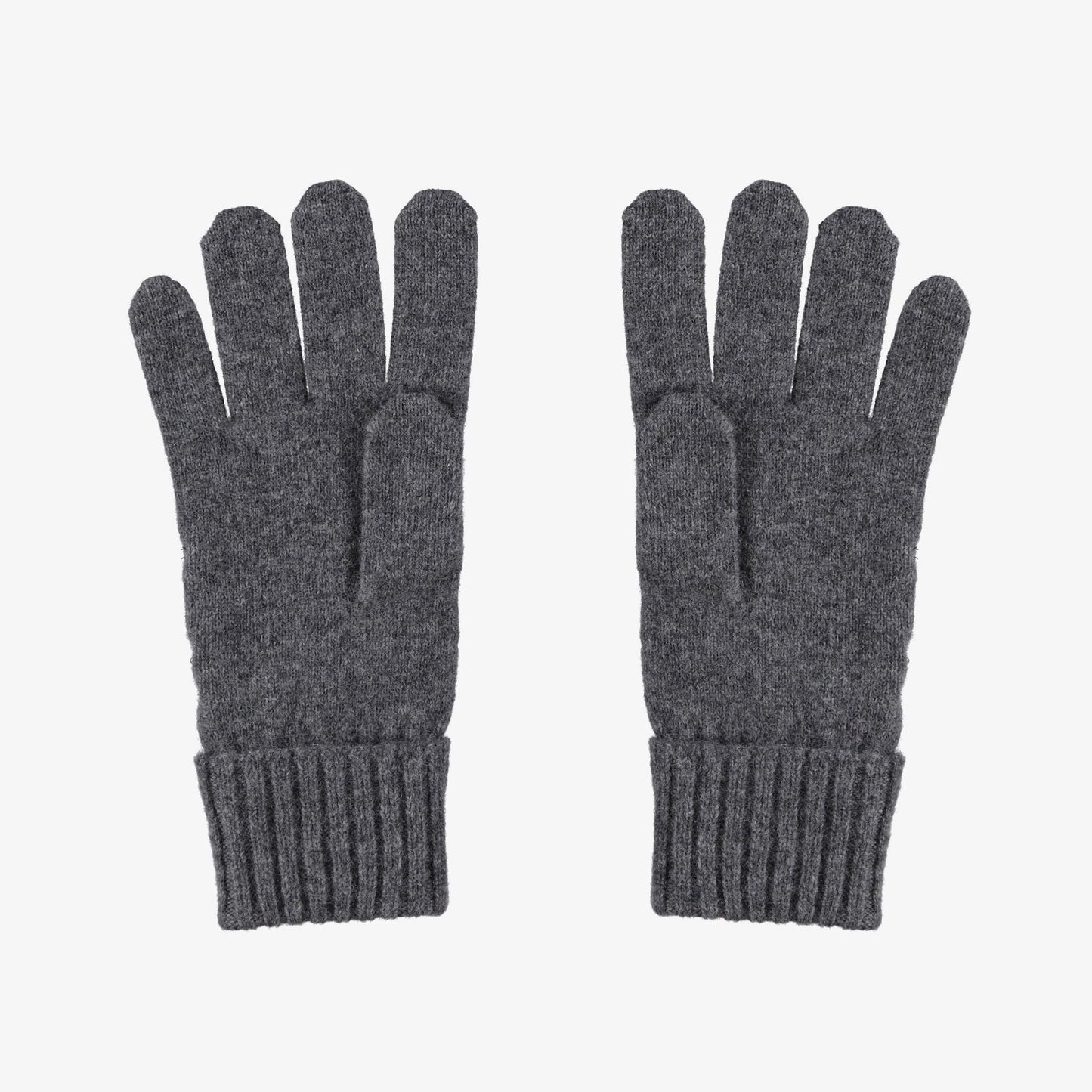 Unisex Renk Bloklu Koyu Gri Eldiven