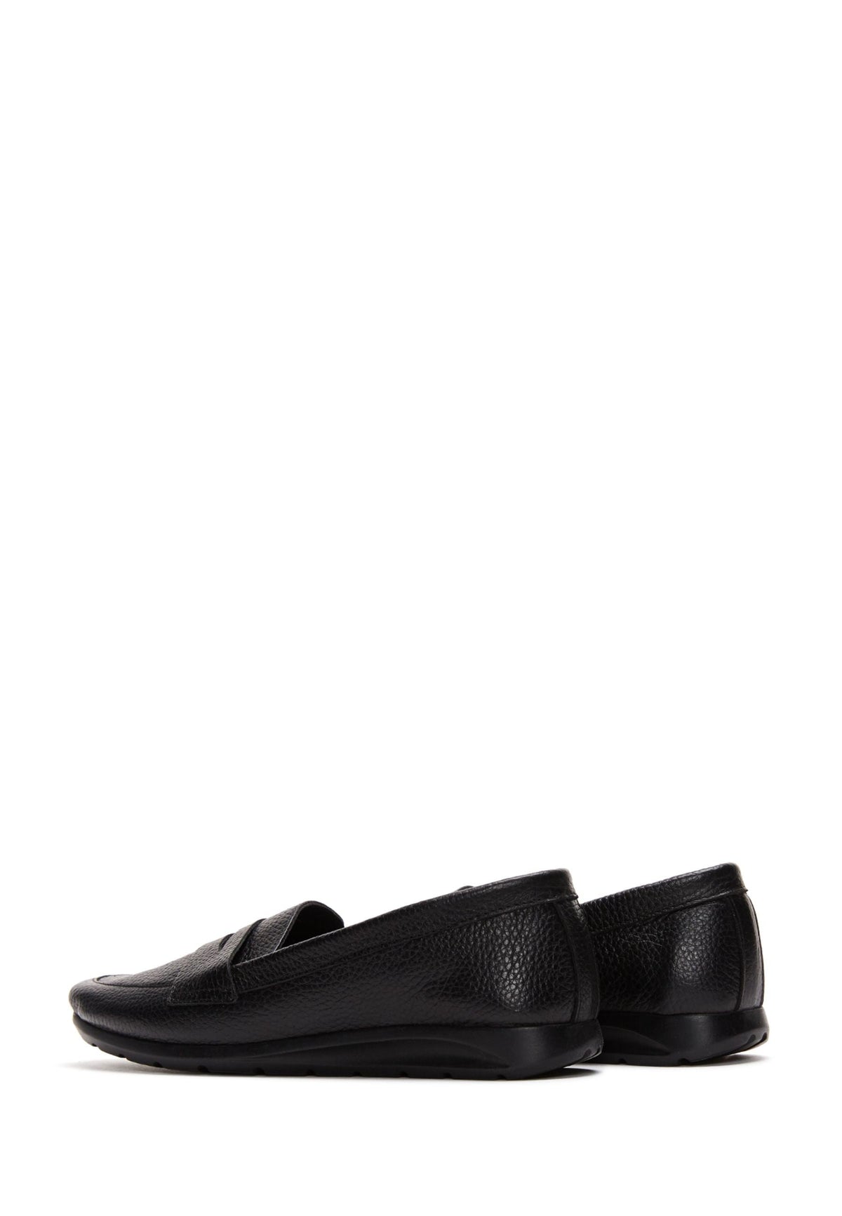 Kadın Siyah Deri Konfor Loafer