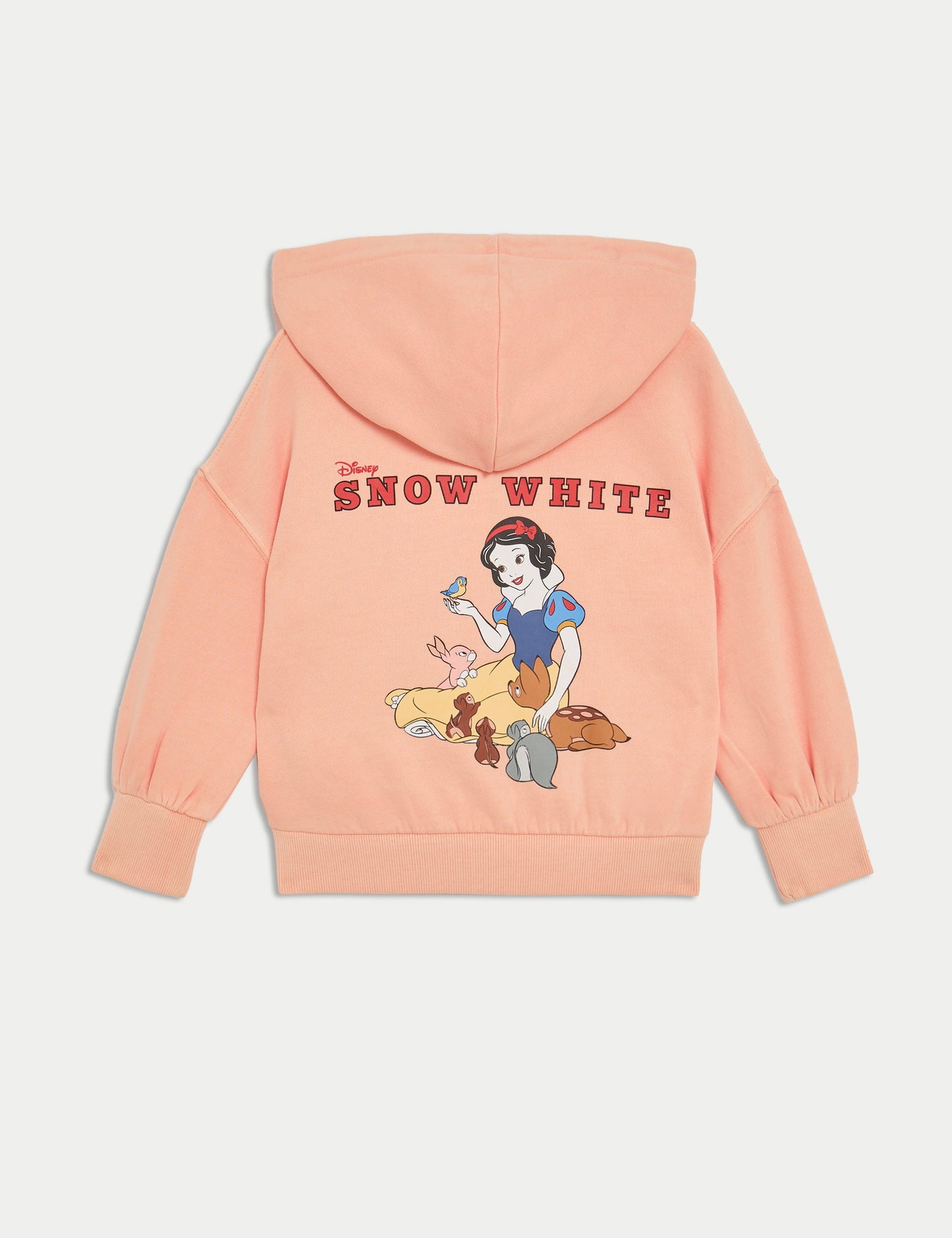 Pamuk Karışımlı Disney Pamuk Prenses Fermuarlı Kapüşonlu Sweatshirt (1-8 Yaş)