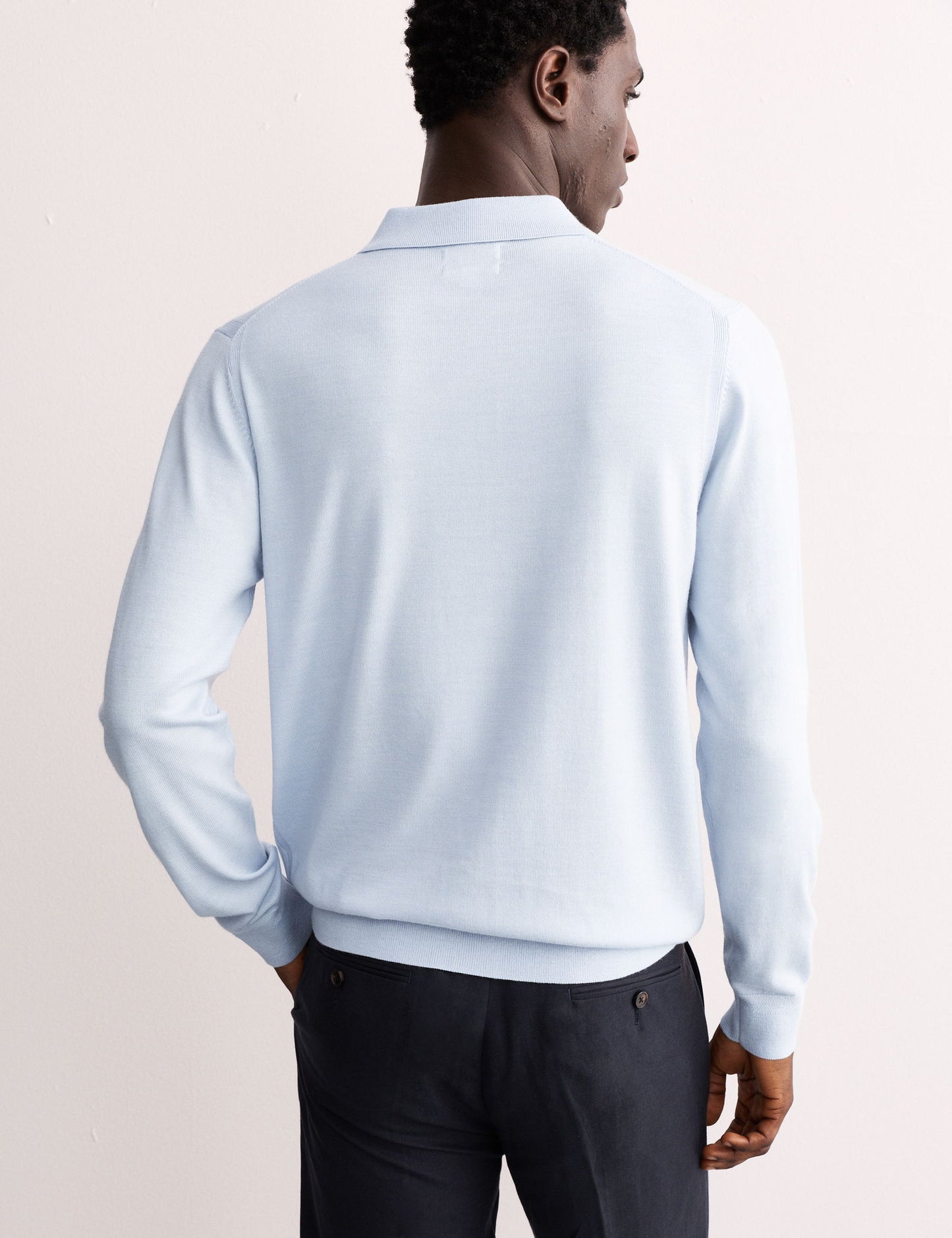 Merino Ipek Karışımlı Düğmeli Polo Üst
