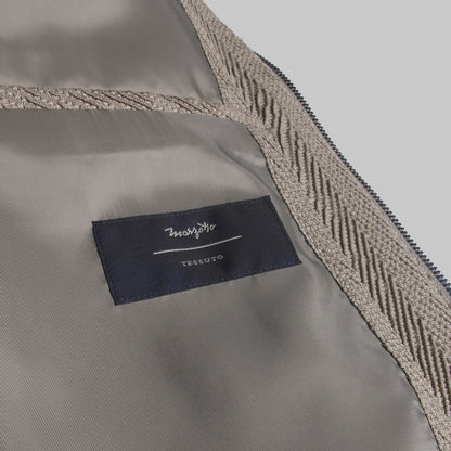 Bascom Çizgili Bej Mont