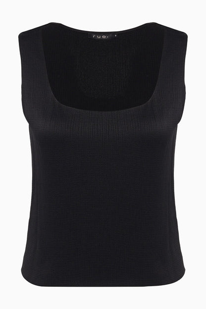 Basic Krinkıl Dokulu Siyah Bluz