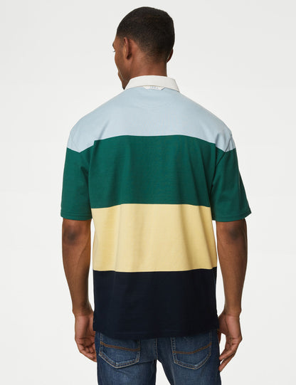 Saf Pamuklu Kısa Kollu Polo Yaka T-shirt