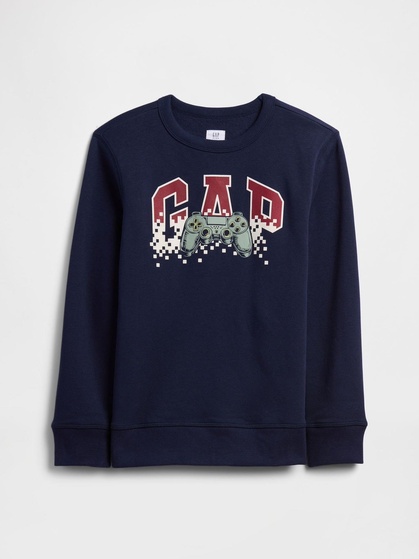 Lacivert Crewneck Grafik Baskılı Sweatshirt