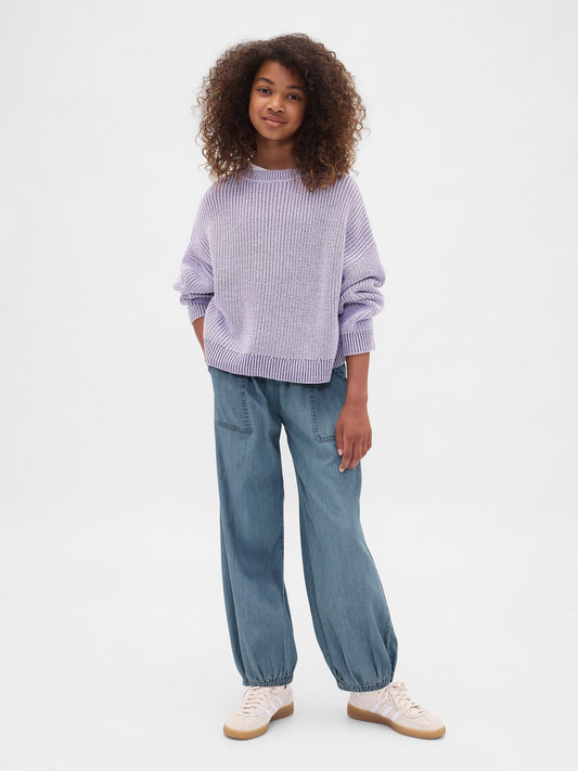 Mavi High Rise Denim Baggy Jogger Pantolon
