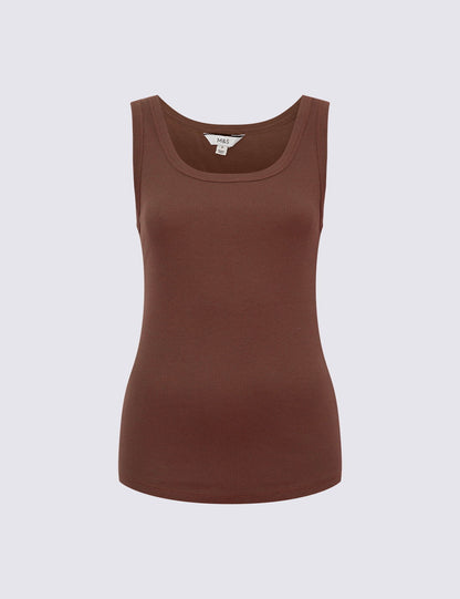 Pamuk Karışımlı Ribana Slim Fit Atlet