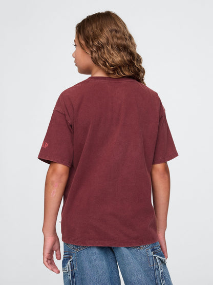 Bordo Star Wars Grafikli T-shirt
