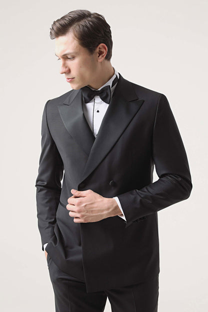 Damat Regular Fit Siyah Damatlık &amp; Smokin Takim