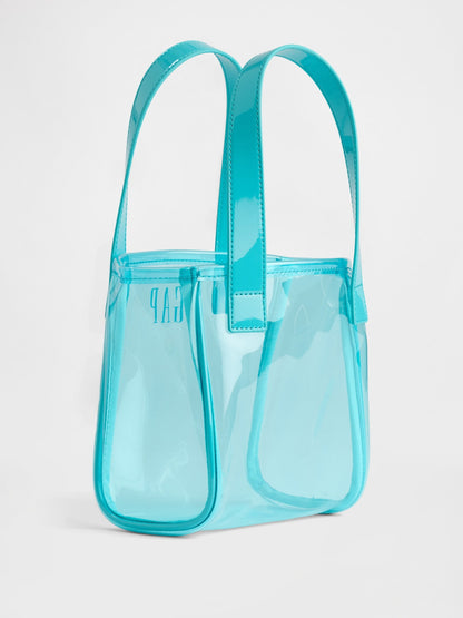 Mavi Jelly Logo Mini Tote Çanta