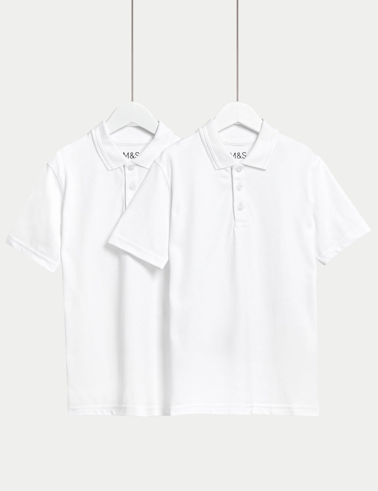 Saf Pamuklu 2'li Polo Yaka T-shirt (2-16 Yaş)