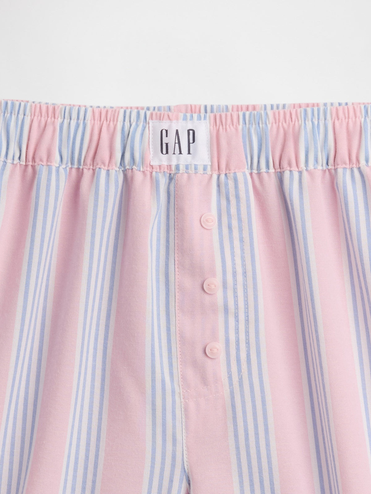 Pembe Recycled Poplin Pijama Boxer Şort