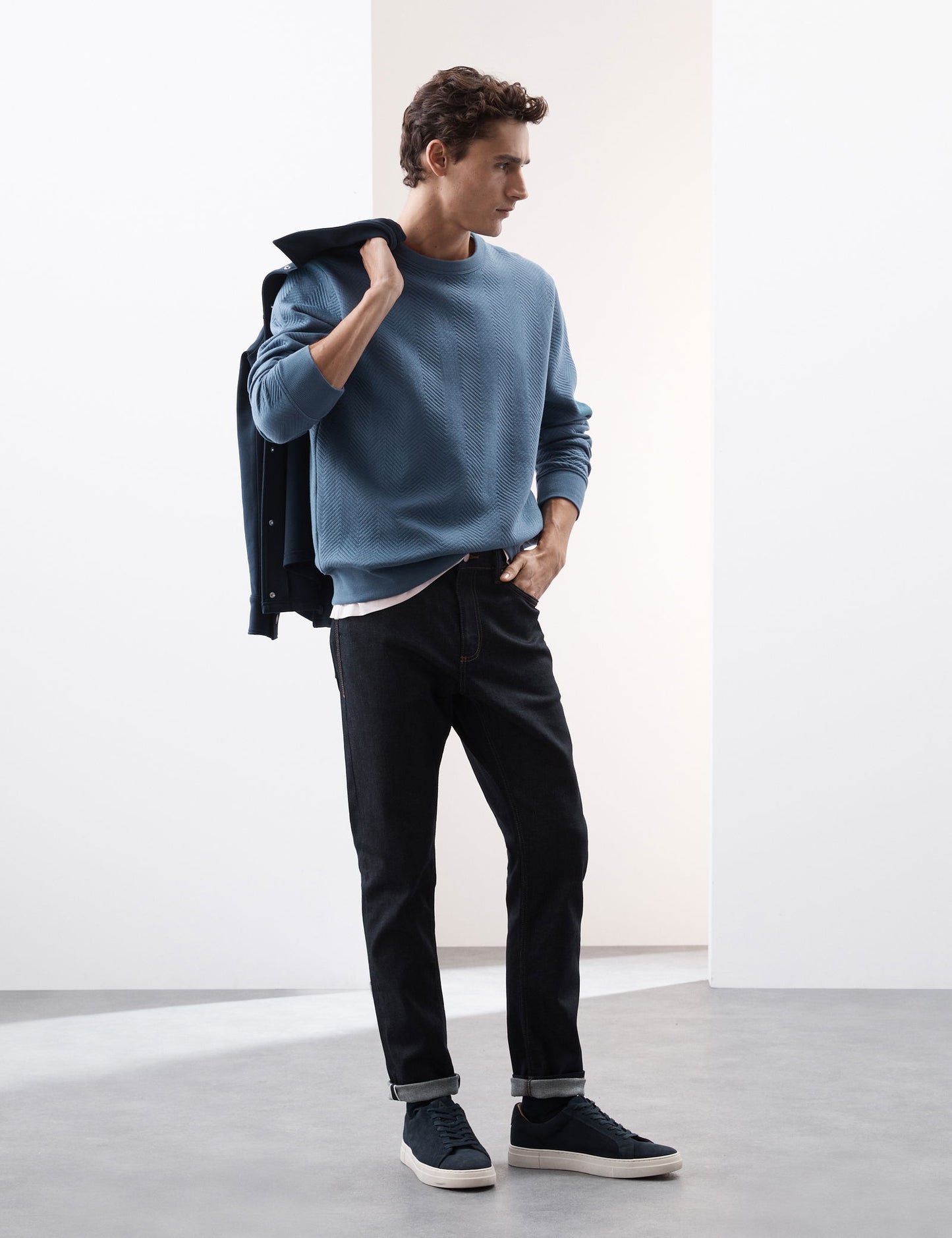 Saf Pamuklu Regular Fit Sweatshirt