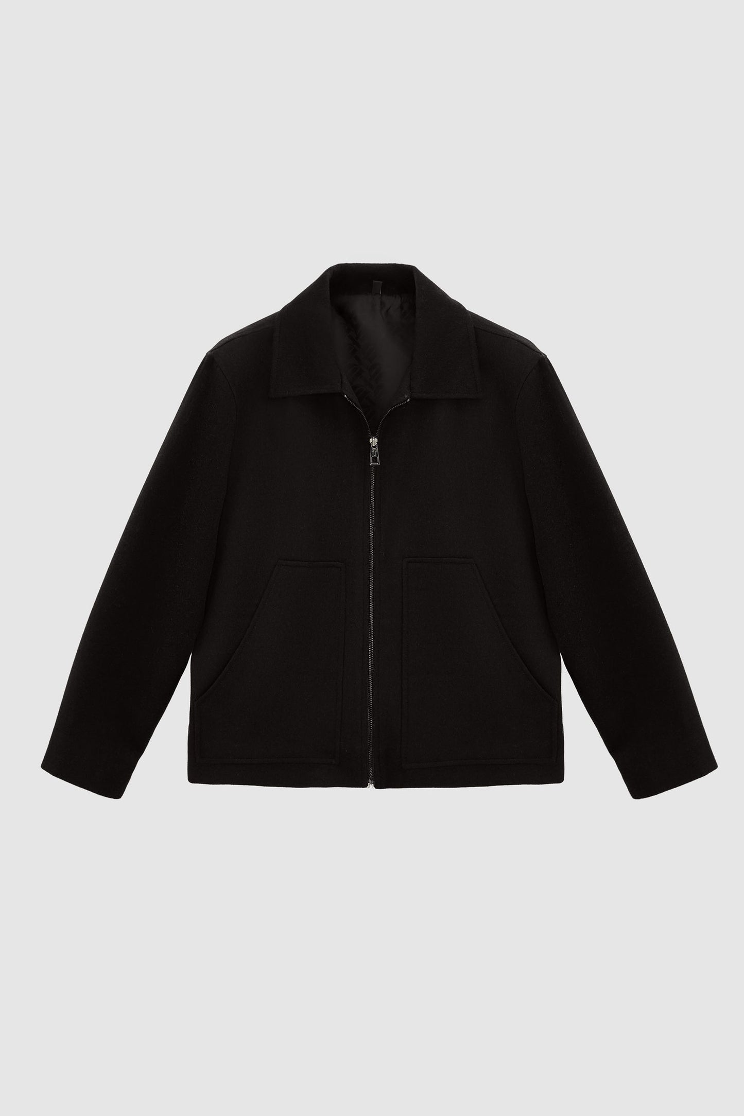 Tween Relaxed Fit Siyah Düz Mont