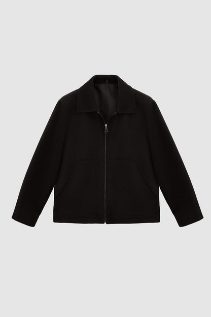 Tween Relaxed Fit Siyah Düz Mont