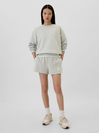 Açık Gri Gap Logo Fleece Şort