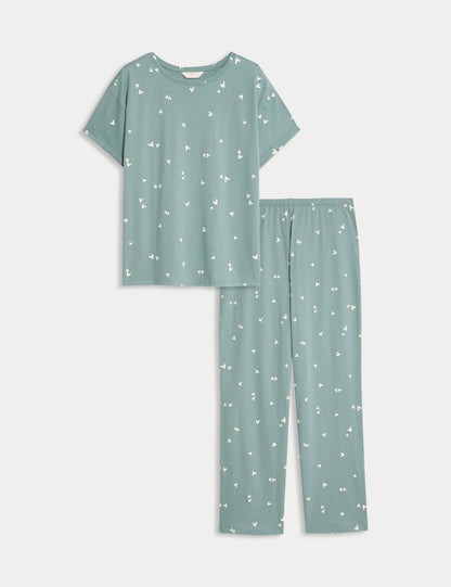 Pamuk Karışımlı Pijama Takımı