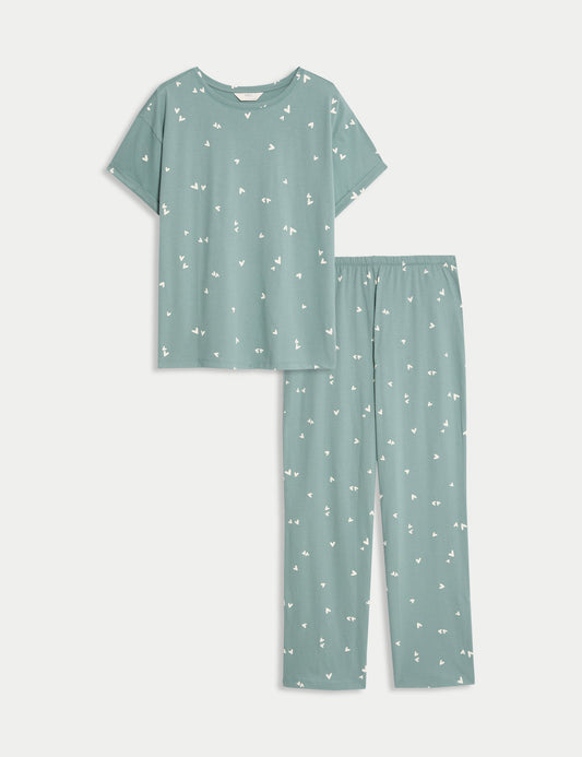 Pamuk Karışımlı Pijama Takımı