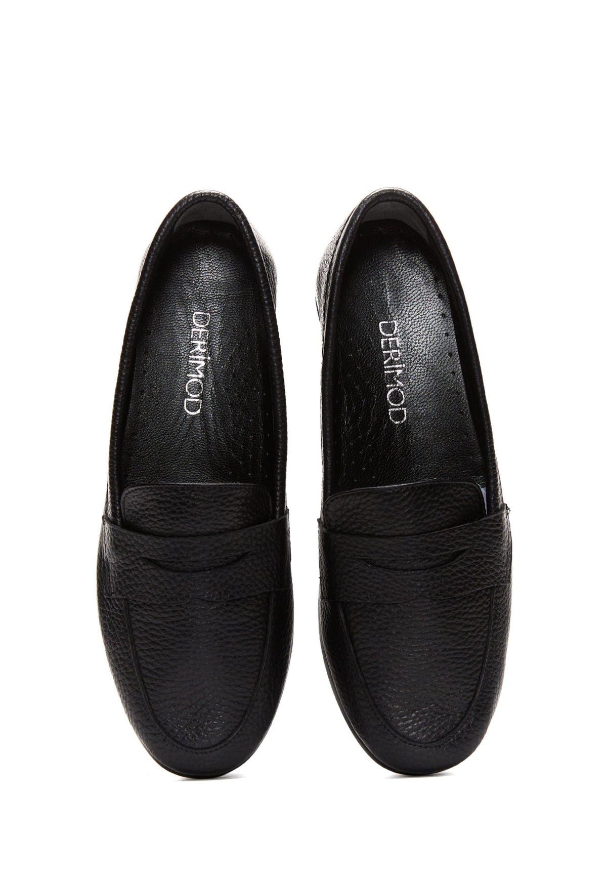 Kadın Siyah Deri Konfor Loafer