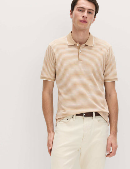 Çizgili Polo Yaka T-shirt
