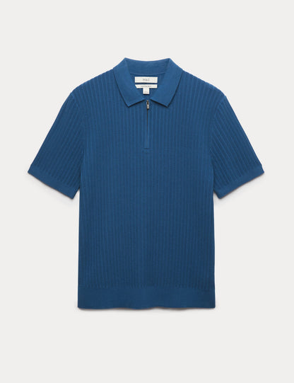 Pamuk Karışımlı Polo Yaka T-shirt