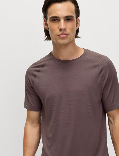 Yuvarlak Yaka Dikişsiz Antrenman T-shirt