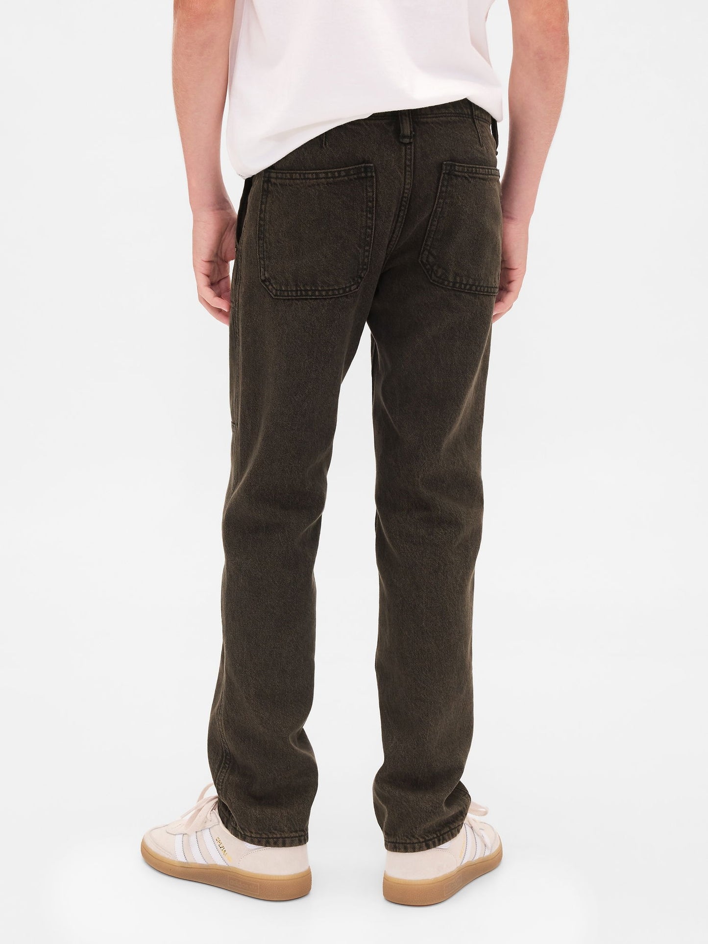 Kahverengi 90s Orijinal Straight Carpenter Jean Pantolon