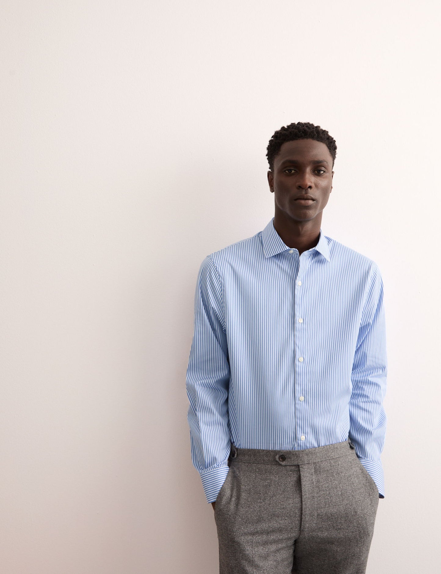 Saf Pamuklu Tailored Fit Uzun Kollu Gömlek
