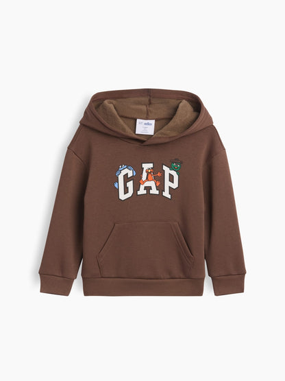 Kahverengi Sesame Street Logo Sweatshirt