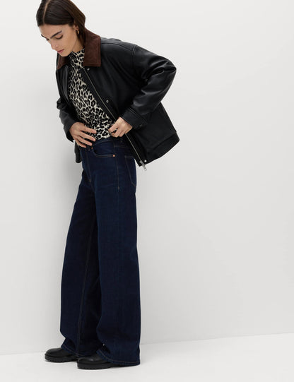 Wide Leg Jean Pantolon