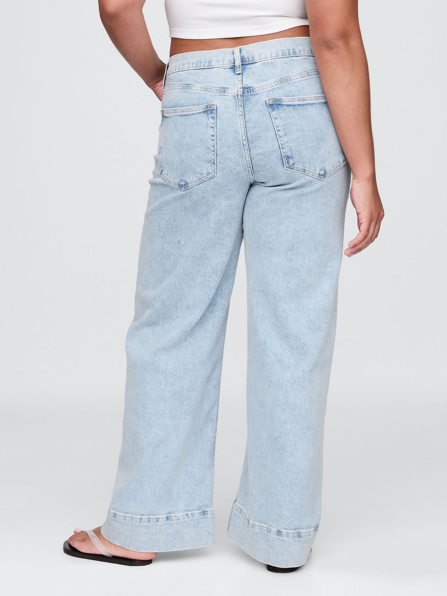 Mavi High Rise Stride Wide-leg Ankle Jean Pantolon