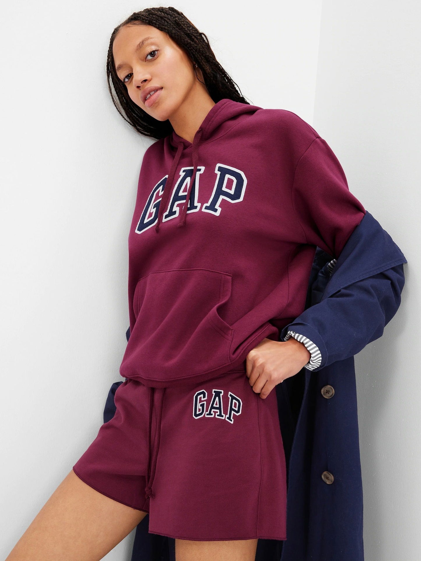 Kırmızı Gap Logo Fleece Sweatshirt