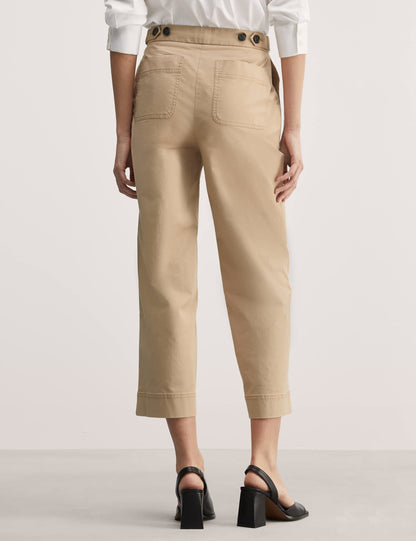 Jaeger Regular Fit Yüksek Bel Crop Pantolon