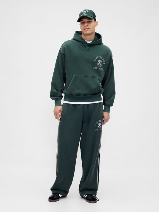 Koyu Yeşil Stranger Things Yetişkin Heavyweight Baggy Pantolon