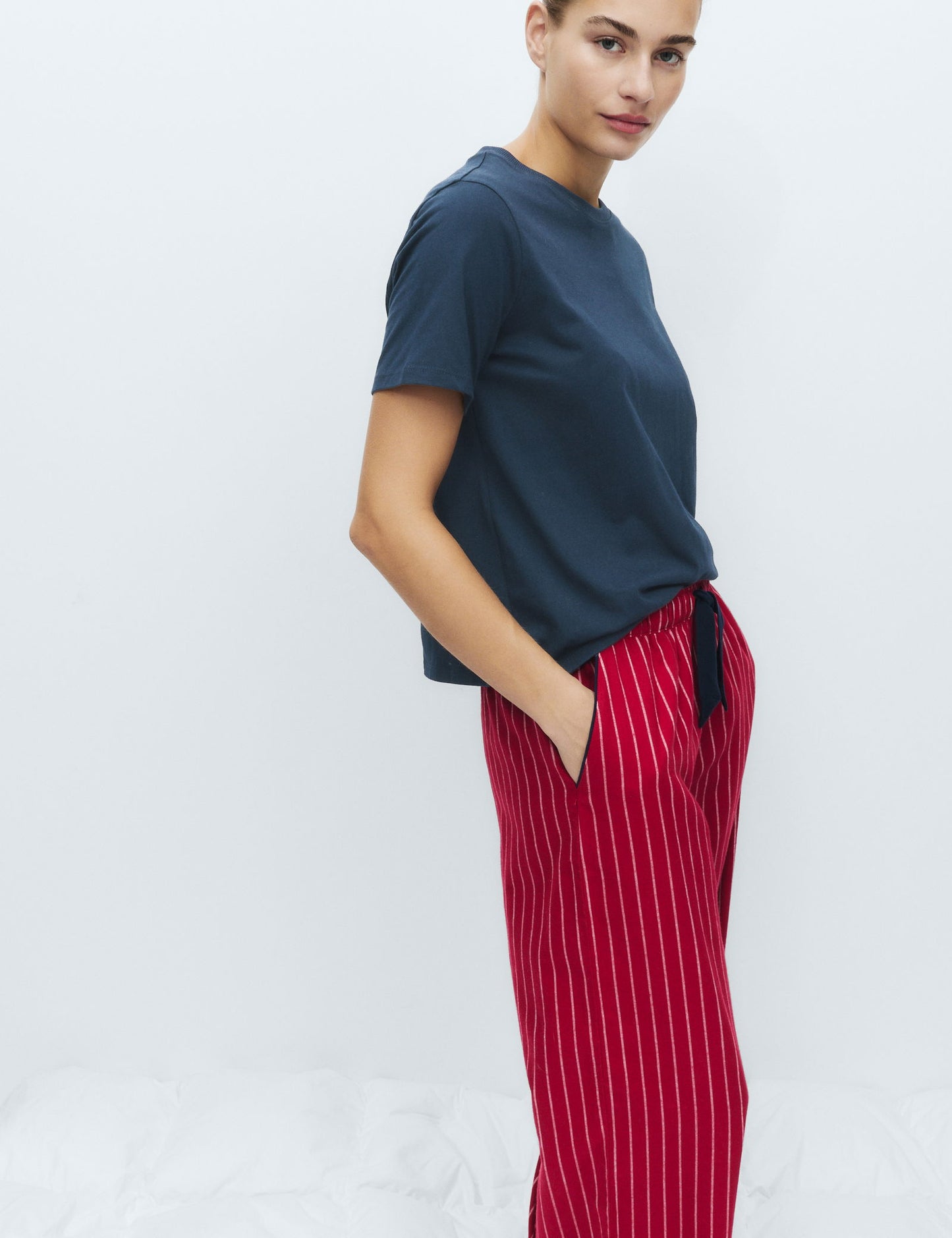 2’li Saf Pamuklu Pijama Üstü