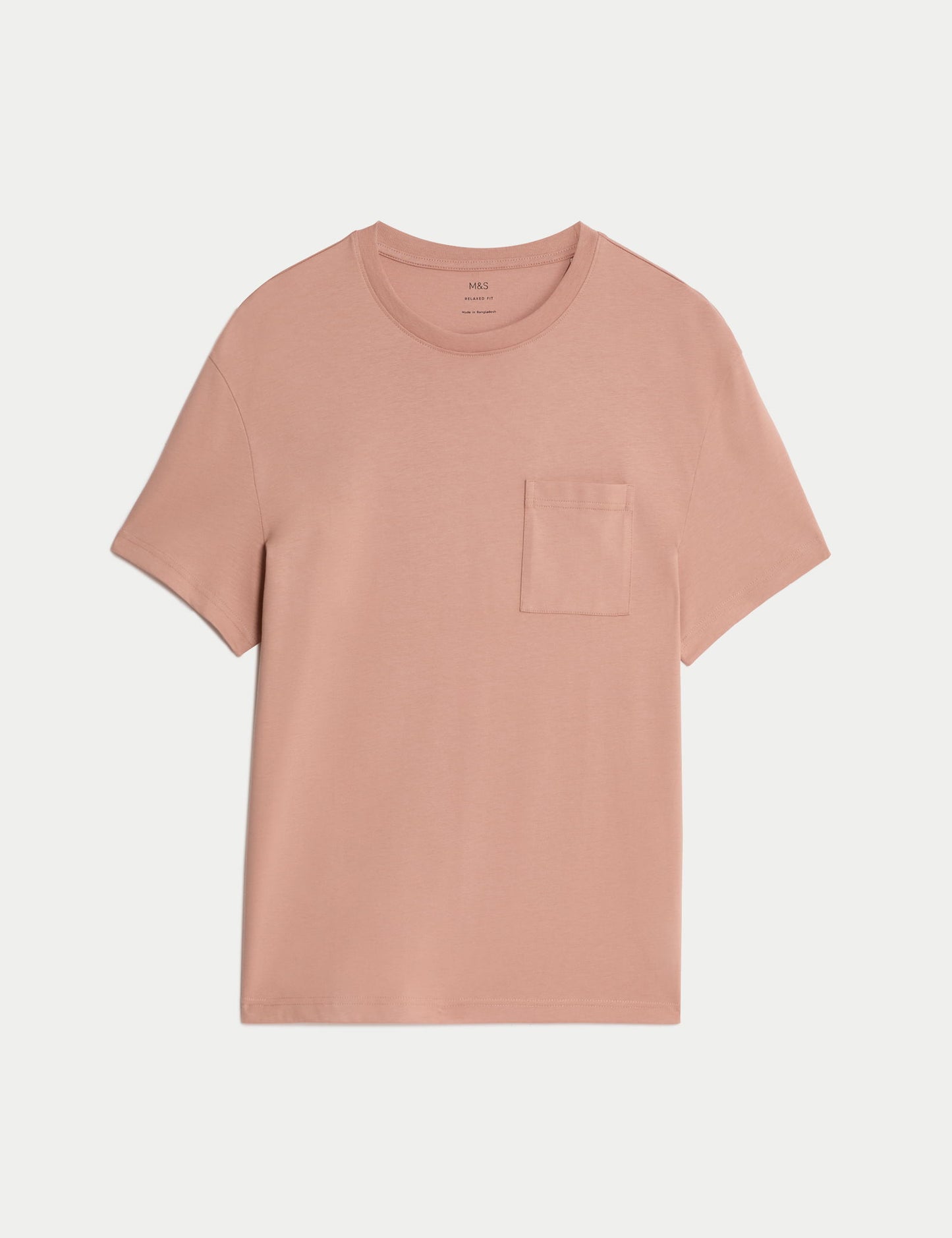 Saf Pamuklu Kısa Kollu T-shirt