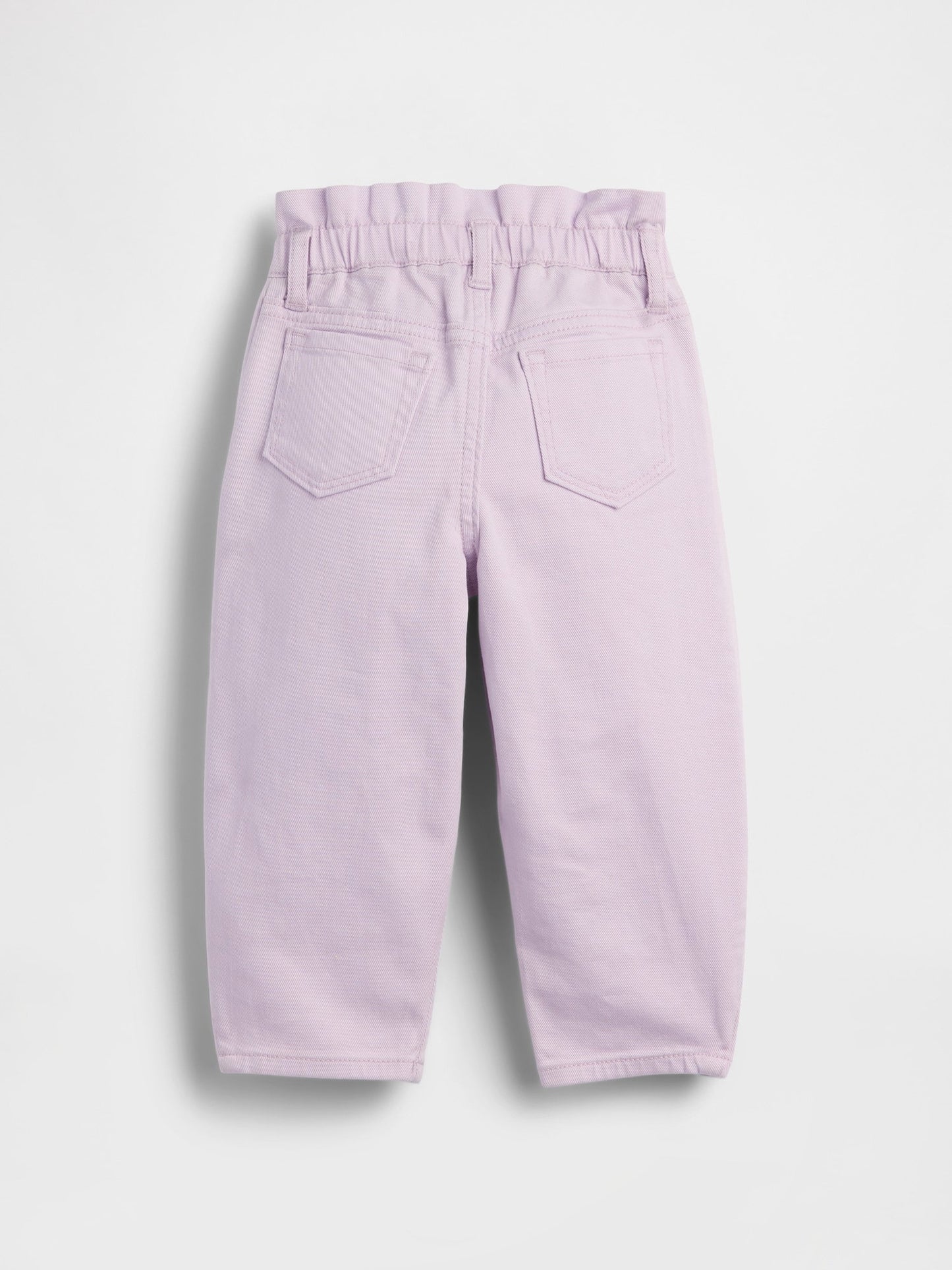 Lila Eyelet Double-knee Horseshoe Jean Pantolon