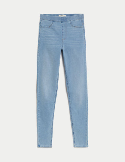 Yüksek Bel Jegging Jean Pantolon