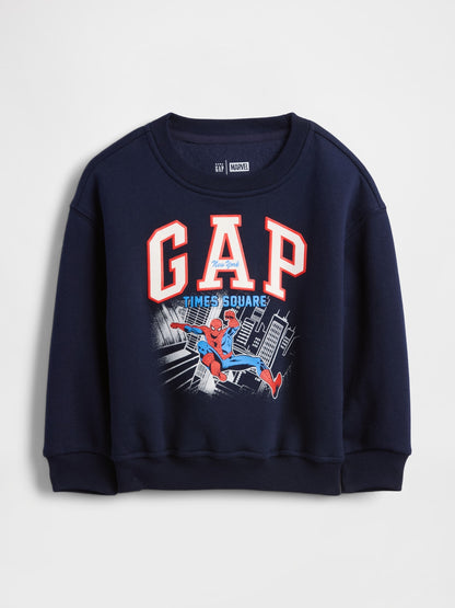 Lacivert Vintagesoft Marvel Logo Sweatshirt