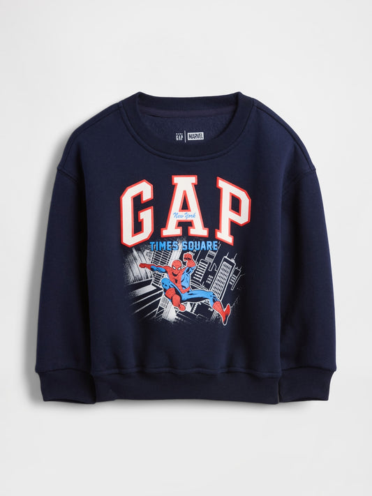 Lacivert Vintagesoft Marvel Logo Sweatshirt