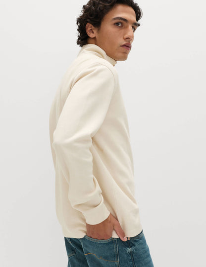 Pamuklu Karışımlı Yarım Fermuarlı Sweatshirt