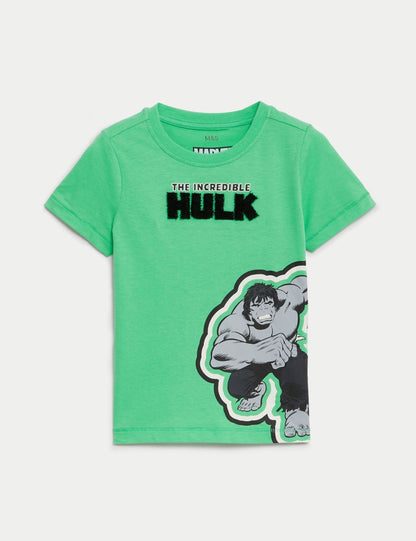 Saf Pamuklu Hulk™ T-shirt (2-7 Yaş)