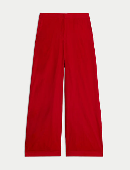 Organza Geniş Paça Pantolon